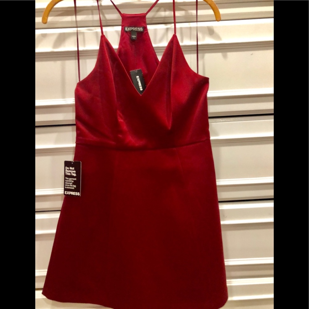 Express red party dress size 4